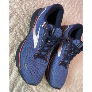 Brooks Ghost 15 Women’s DNA LOFT v2 Running Sneakers Blue Peacoat Pink US 11